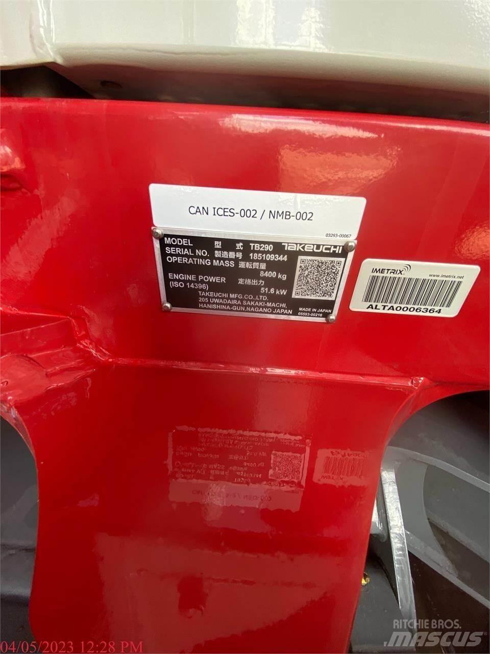 Takeuchi TB290 Excavatoare pe șenile
