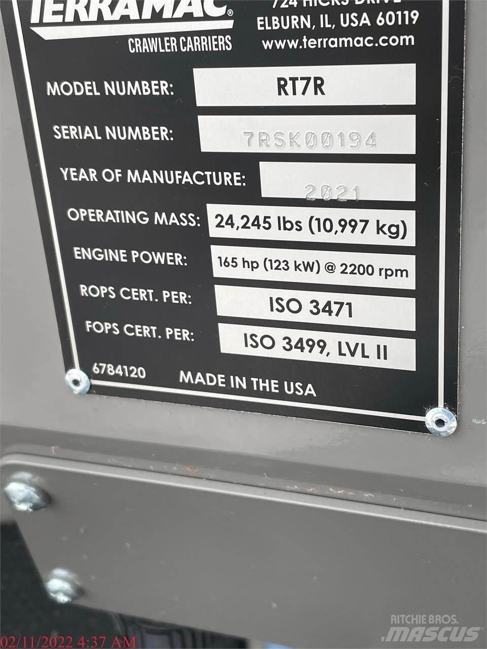 Terramac RT7R Autobasculante cu senile