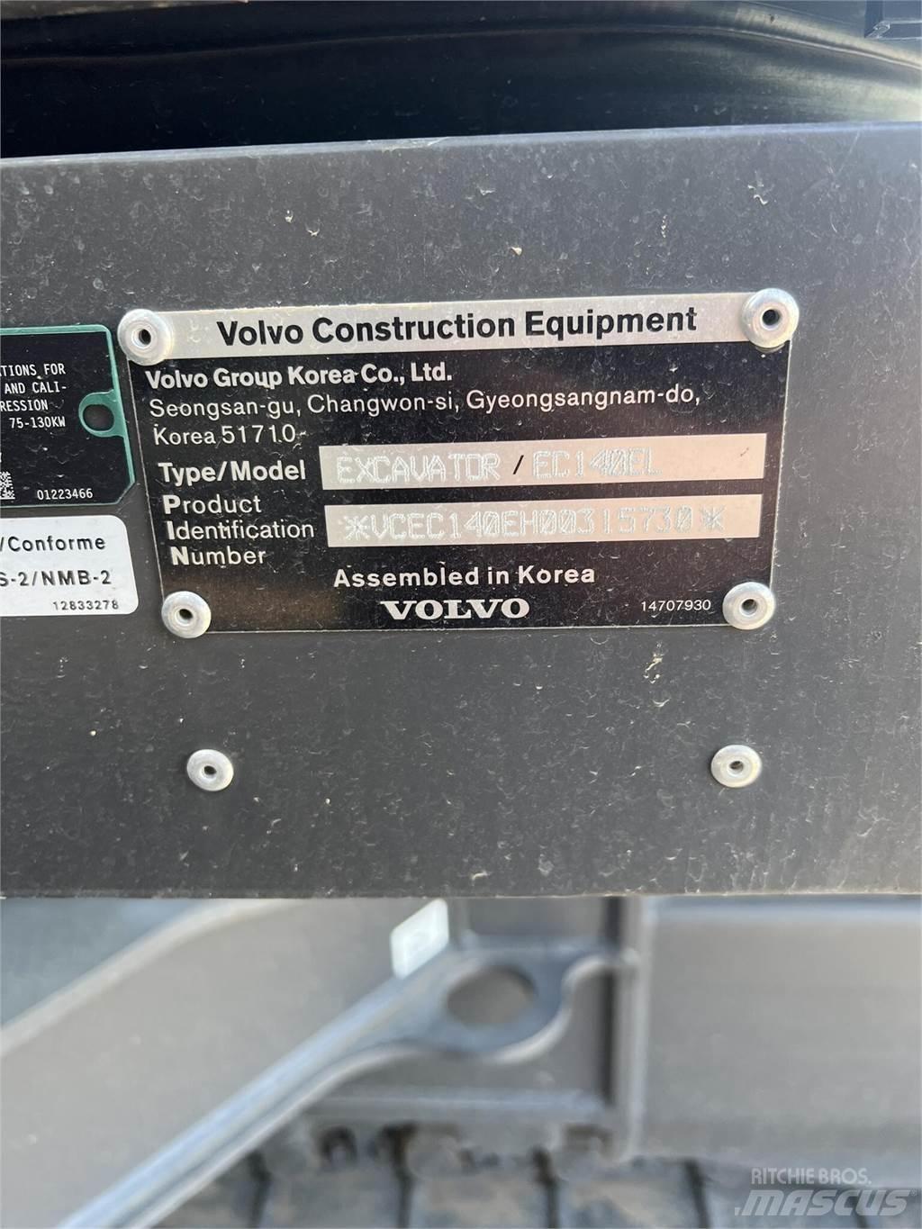 Volvo EC140EL Excavatoare pe șenile
