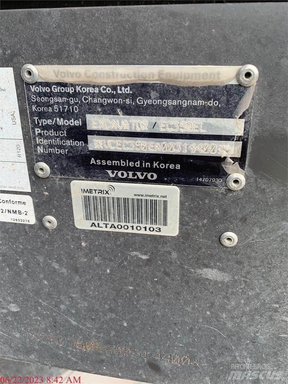 Volvo EC350EL Excavatoare pe șenile
