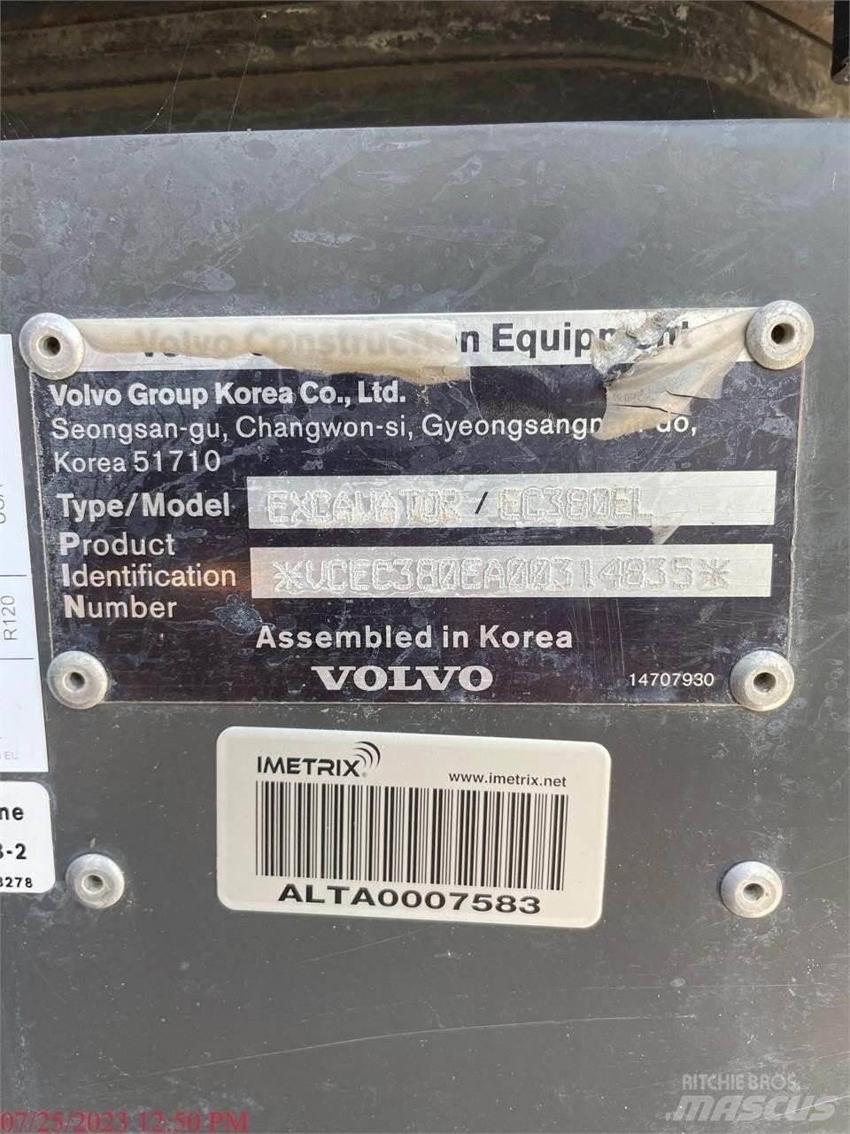Volvo EC380EL Excavatoare pe șenile
