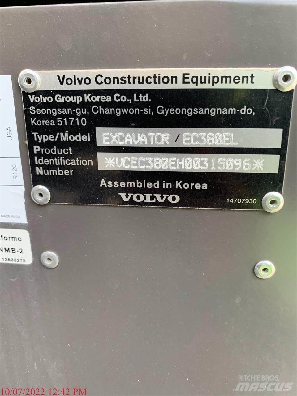 Volvo EC380EL Excavatoare pe șenile

