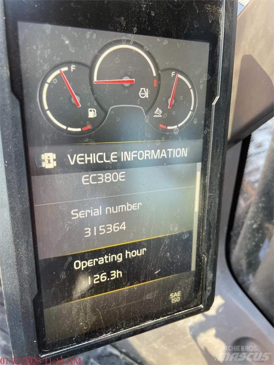 Volvo EC380EL Excavatoare pe șenile
