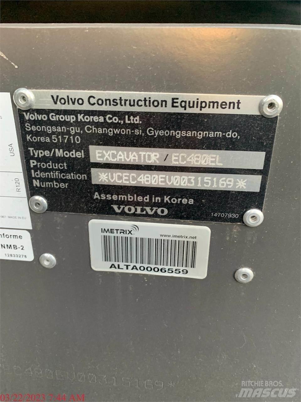 Volvo EC480EL Excavatoare pe șenile

