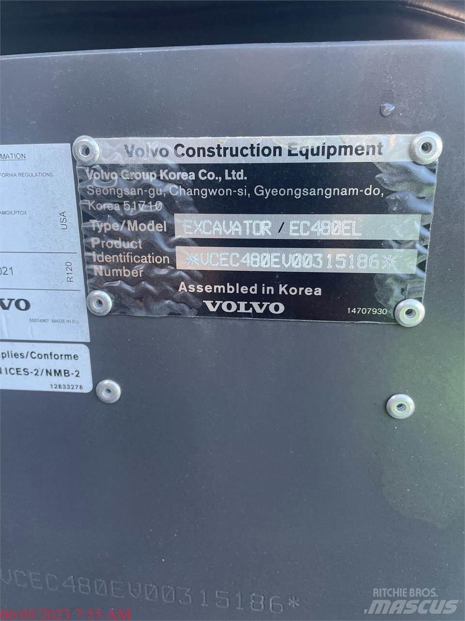 Volvo EC480EL Excavatoare pe șenile
