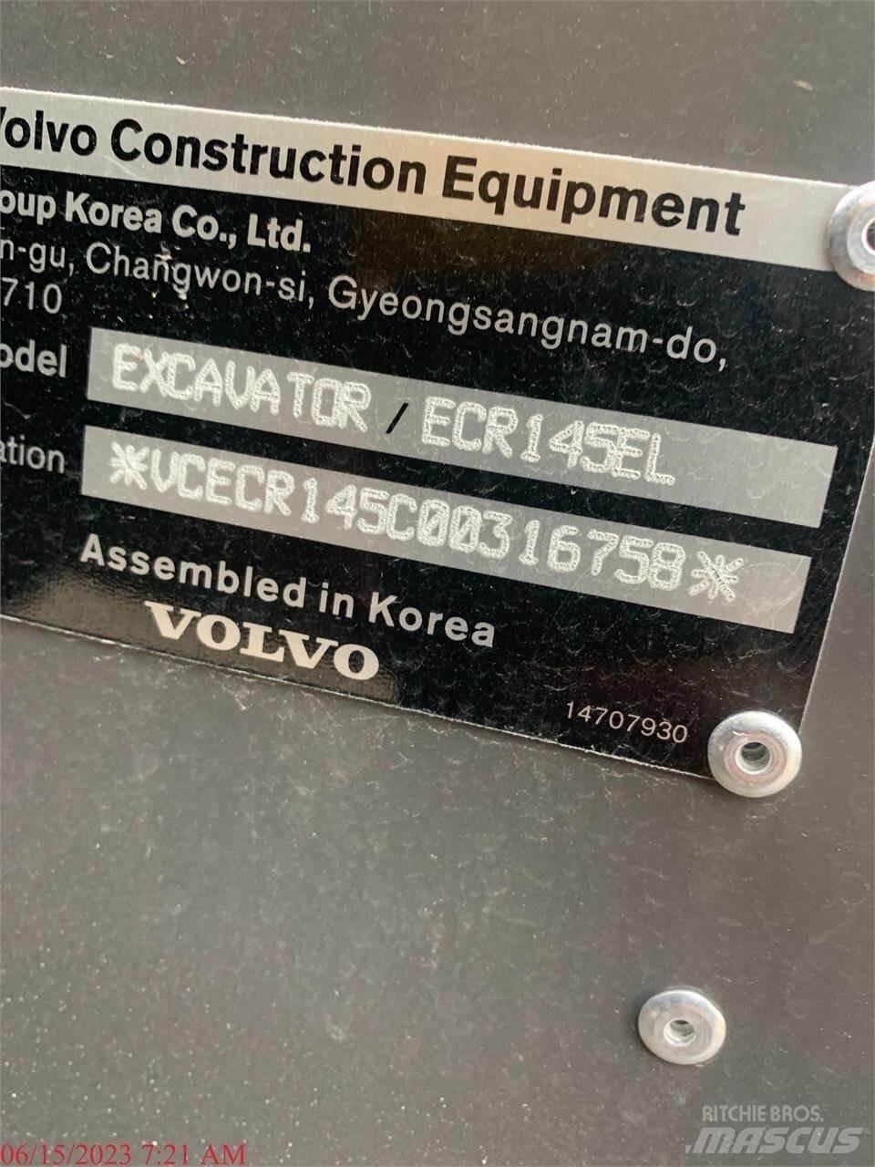 Volvo ECR145EL Excavatoare pe șenile
