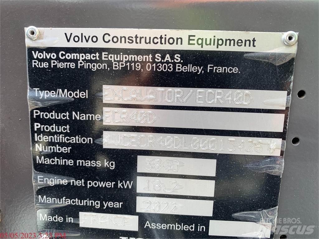 Volvo ECR40D Mini excavatoare < 7t