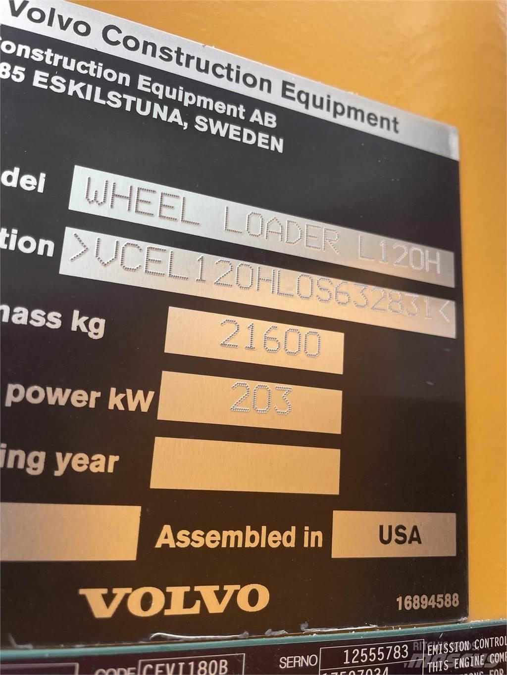 Volvo L120H Incarcator pe pneuri
