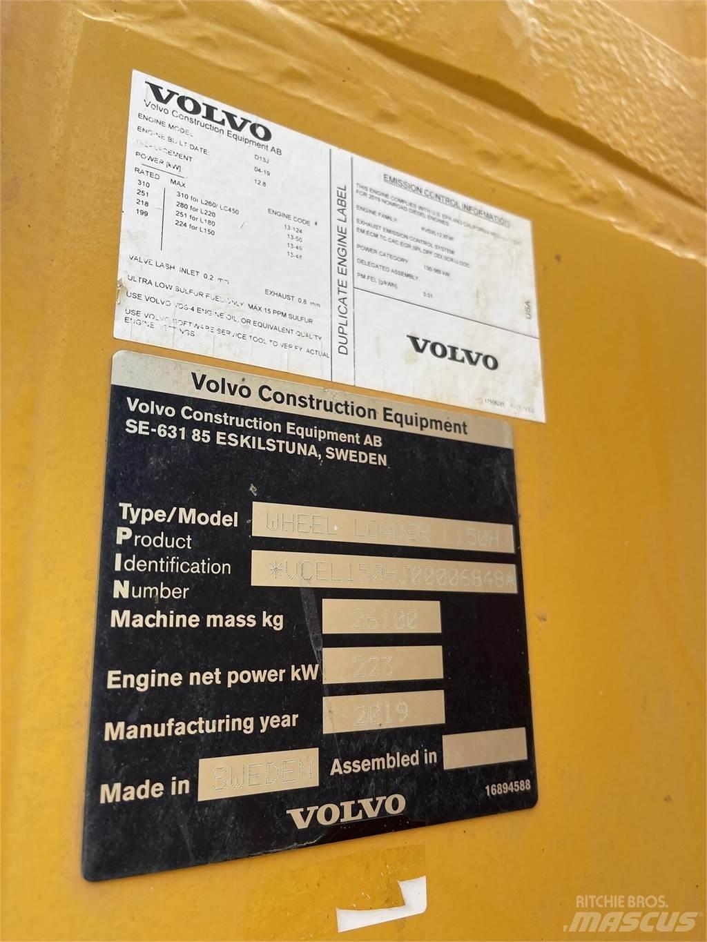Volvo L150H Incarcator pe pneuri