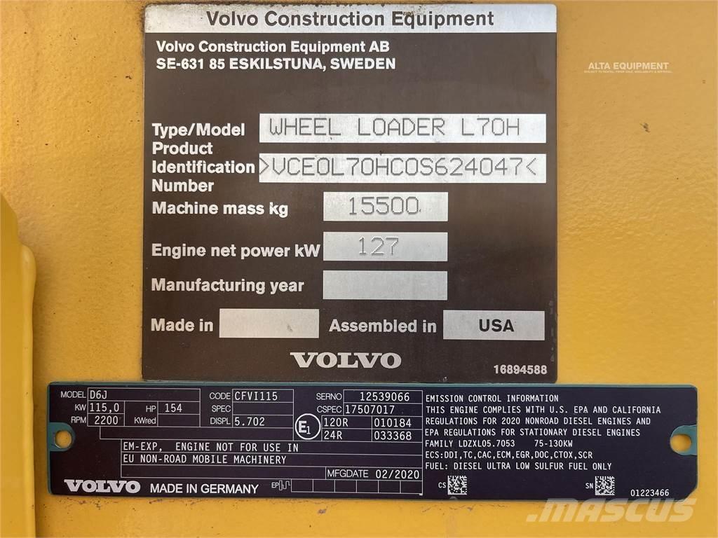 Volvo L70H Incarcator pe pneuri
