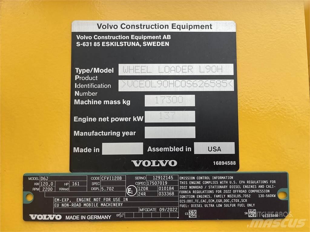 Volvo L90H Incarcator pe pneuri