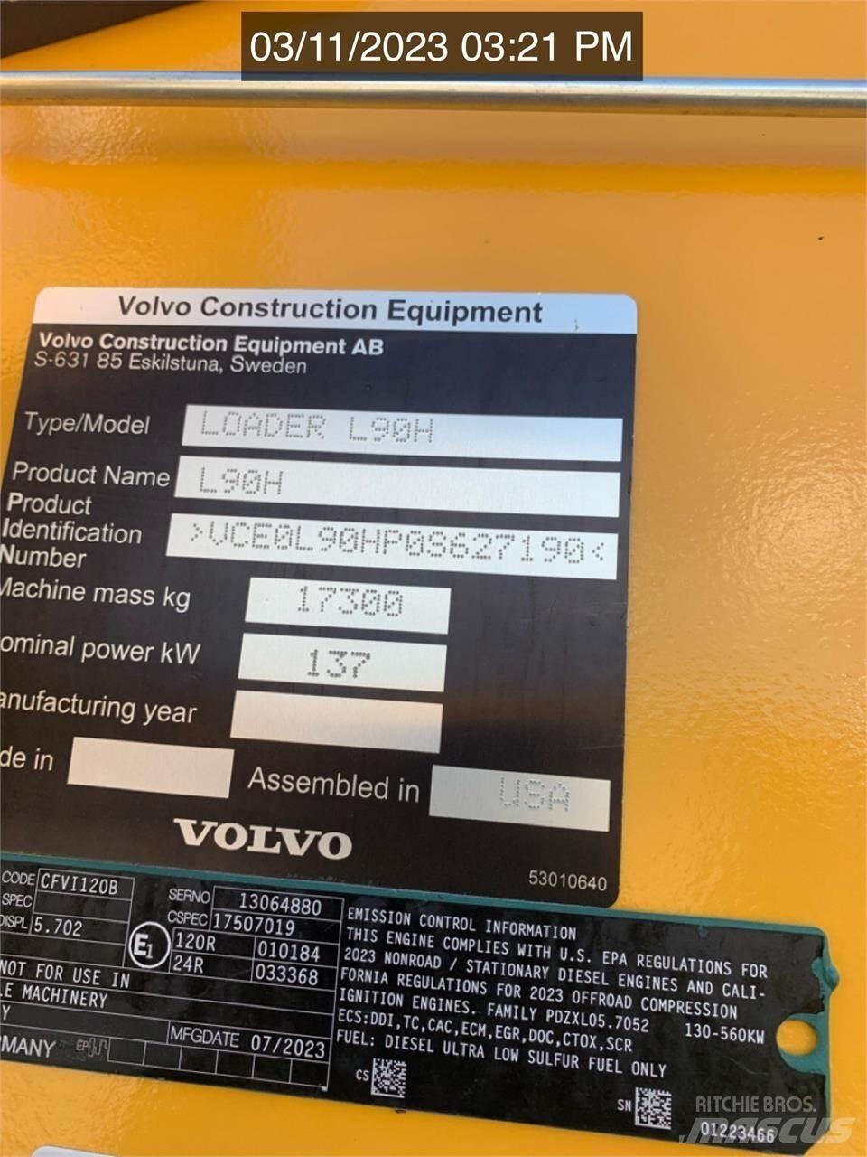 Volvo L90H Incarcator pe pneuri