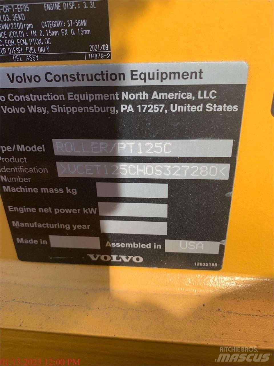Volvo PT125C Cilindri compactori cu roti