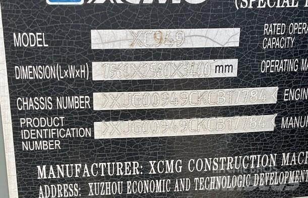 XCMG XC949 Incarcator pe pneuri