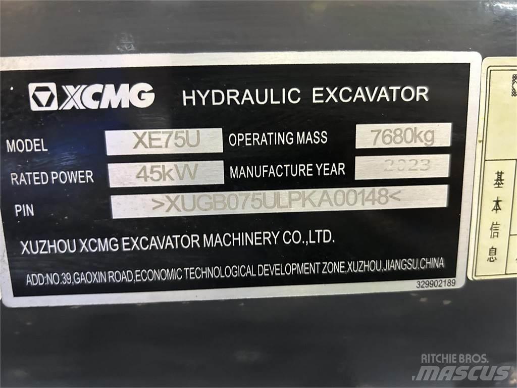 XCMG XE75U Excavatoare pe șenile
