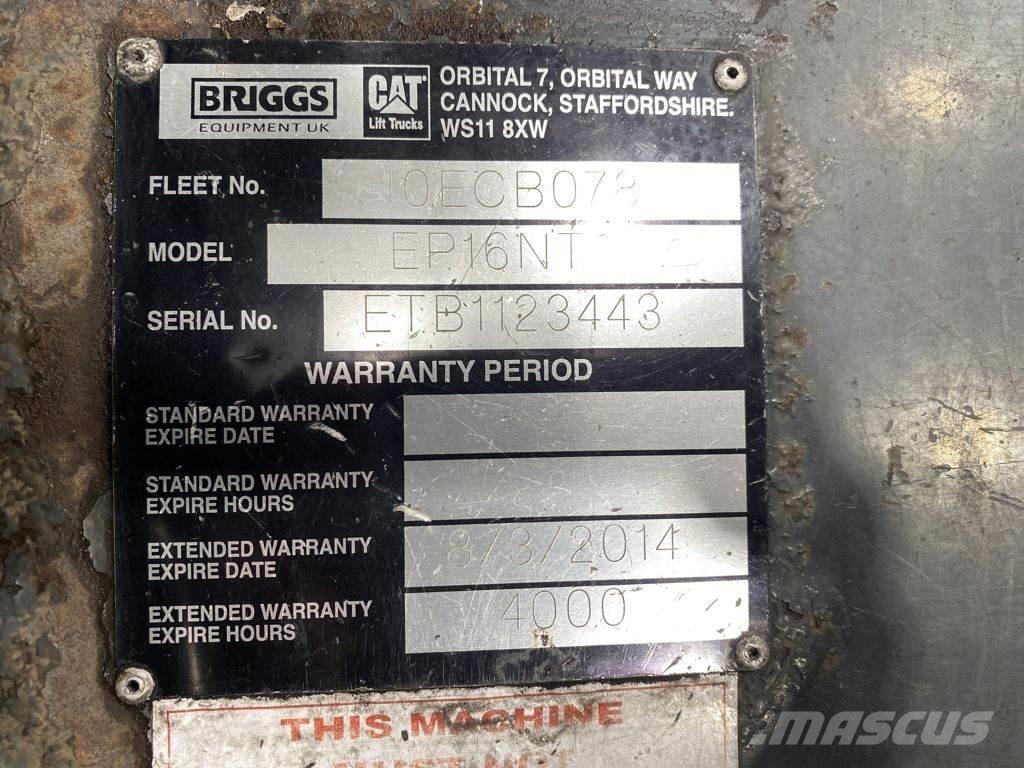 CAT EP16NT Stivuitor electric