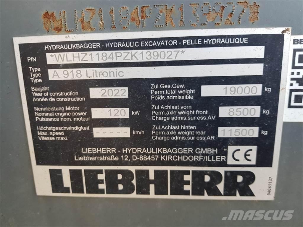 Liebherr A918 Excavatoare cu roti