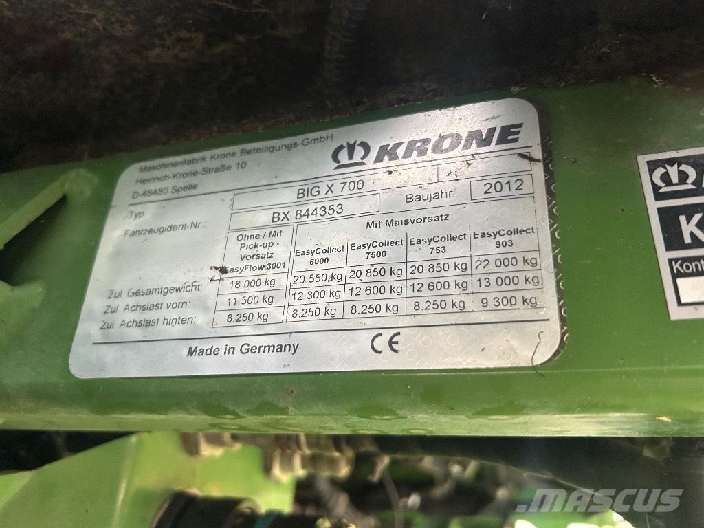 Krone Big X 700 Culegatoare de nutret