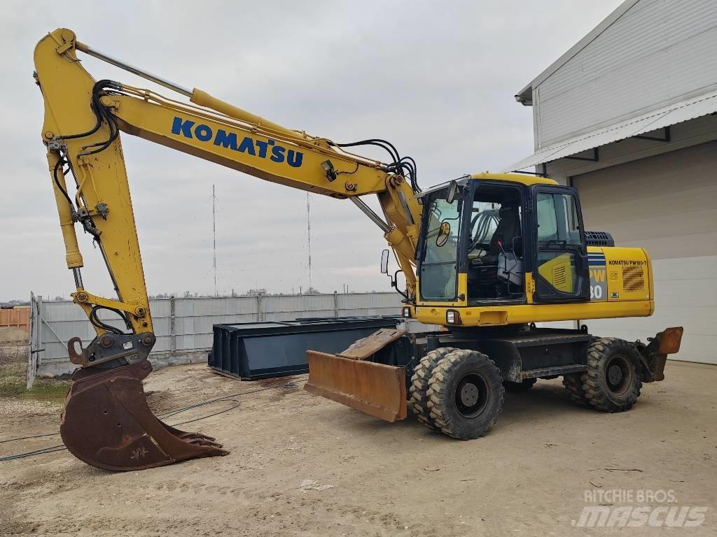 Komatsu PW 180-7EO Excavatoare cu roti