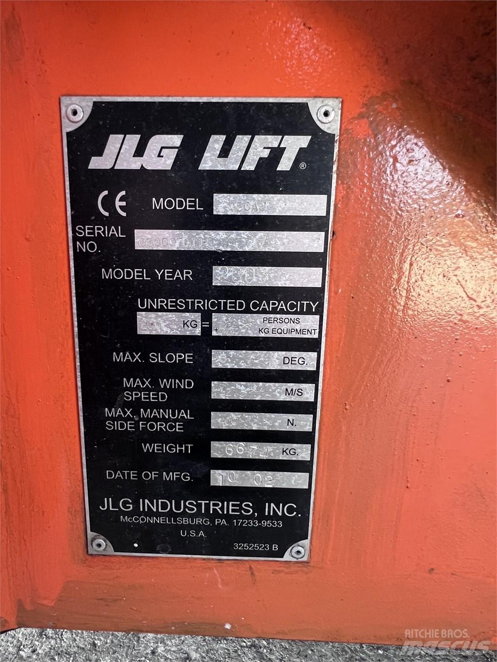 JLG E450 AJ Nacele cu brat articulat