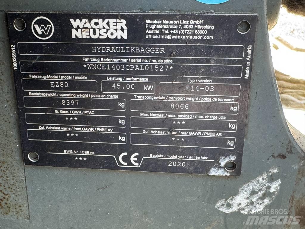 Wacker Neuson EZ80 Excavatoare pe șenile
