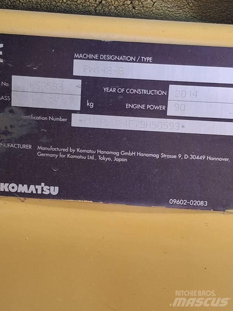 Komatsu PW 148-8 Excavatoare cu roti