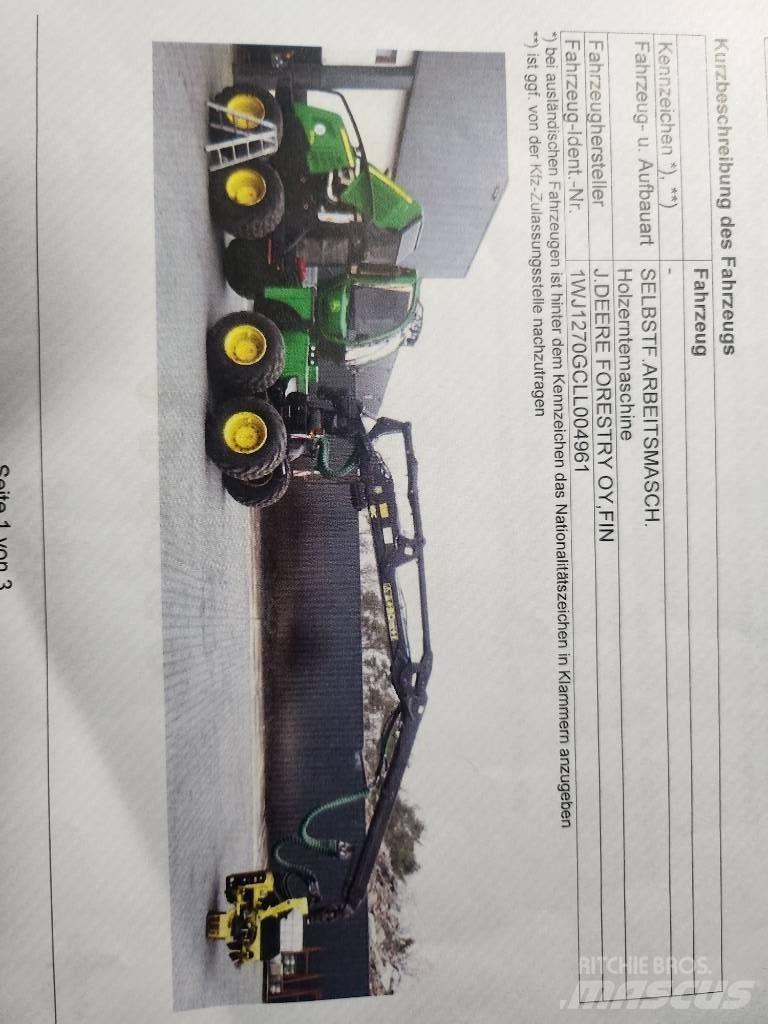 John Deere 1270 G Combine forestiere