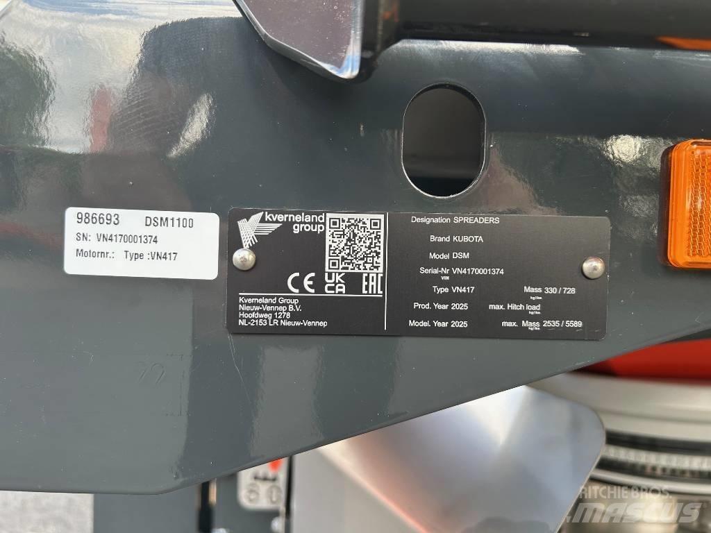 Kubota DSM 1100 Împrastierea mineralelor