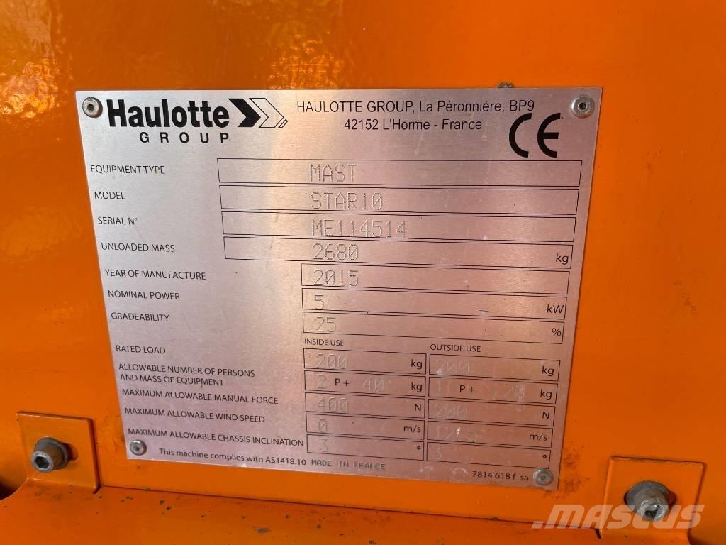 Haulotte Star 10 Ascensoare verticale catarg
