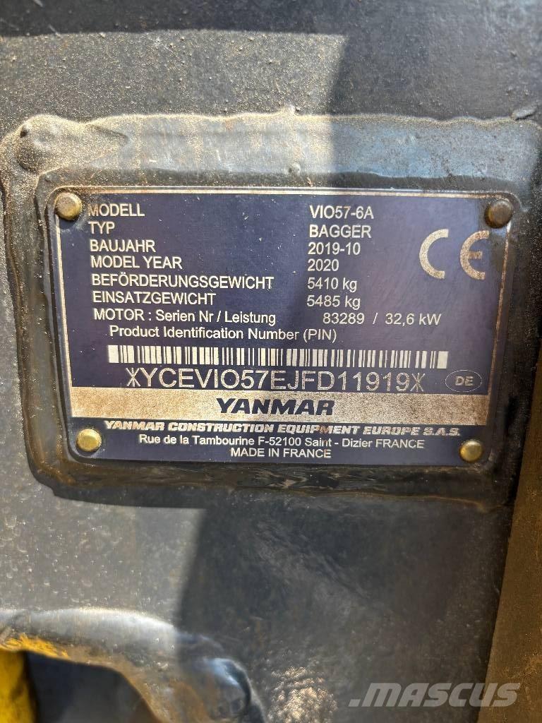 Yanmar Vio 57 Mini excavatoare < 7t