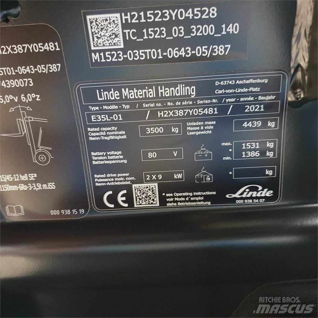Linde E35L Stivuitor electric