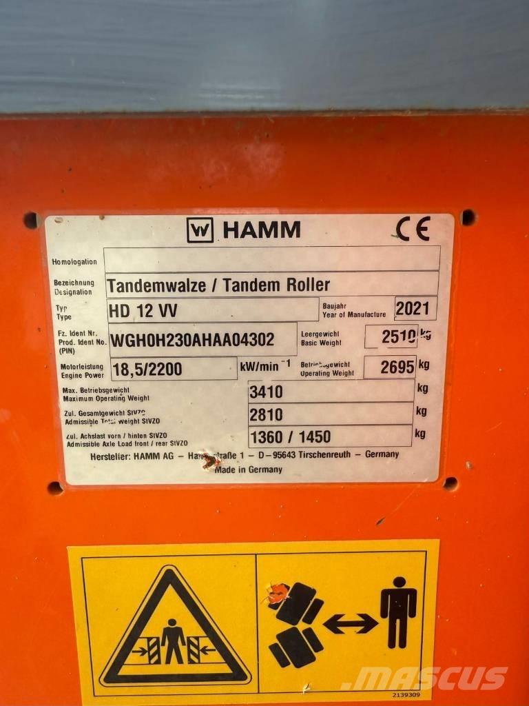 Hamm HD 12 Cilindri compactori dubli