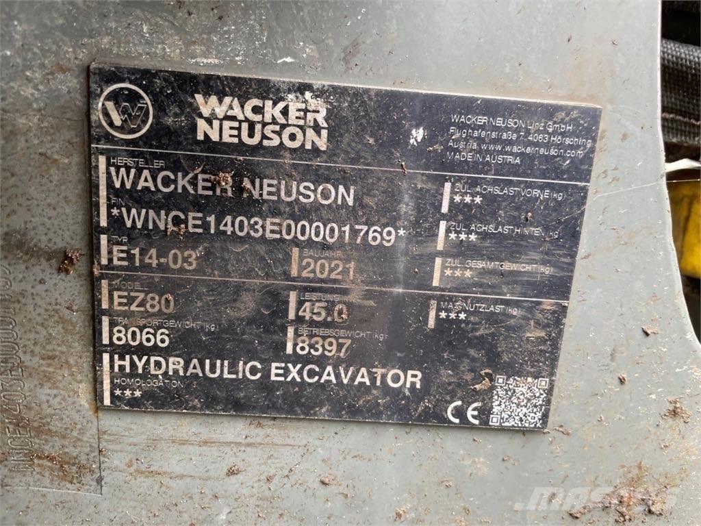 Wacker Neuson EZ80 Excavatoare pe șenile
