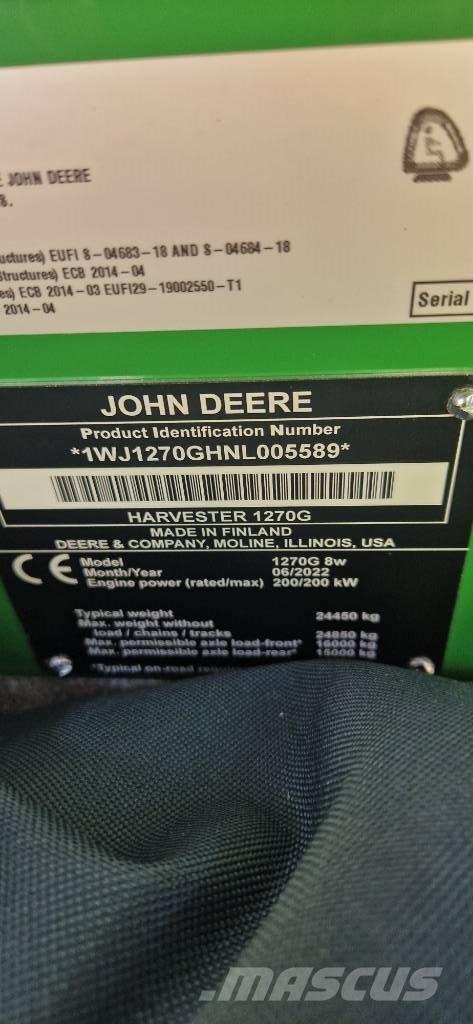 John Deere 1270 G Combine forestiere