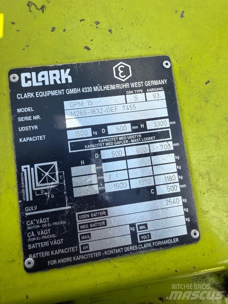 Clark GCM15 Stivuitor GPL