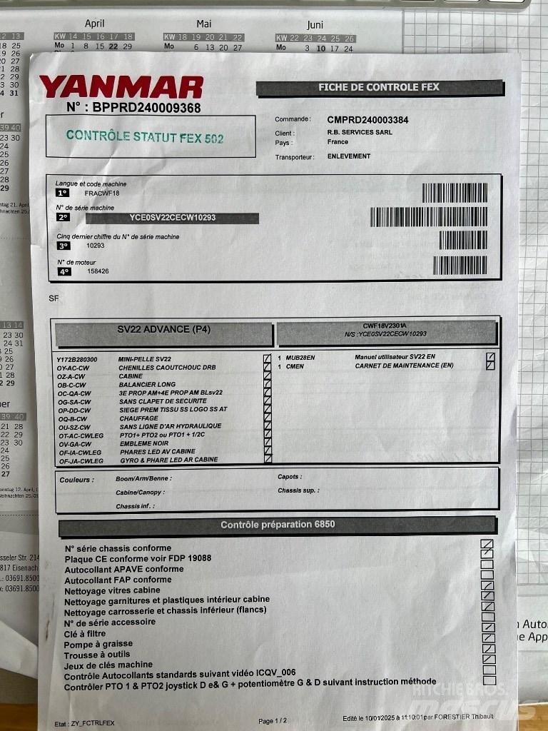 Yanmar SV 22 Mini excavatoare < 7t