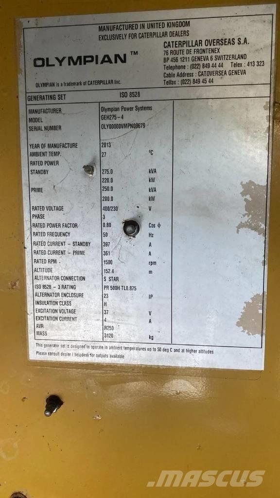 CAT GEH275-4 Generatoare Diesel