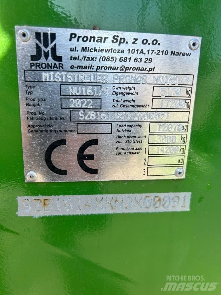 Pronar NV 161-4 Distribuitoare de ingrasamant