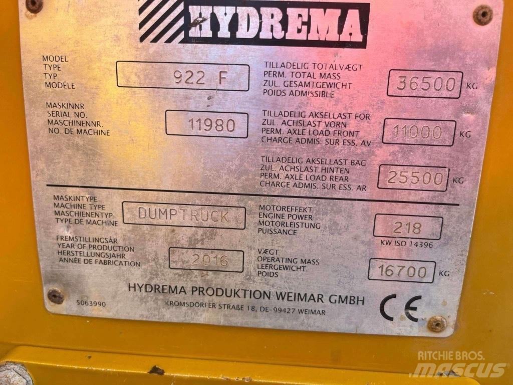 Hydrema 922 F Minitractor de teren