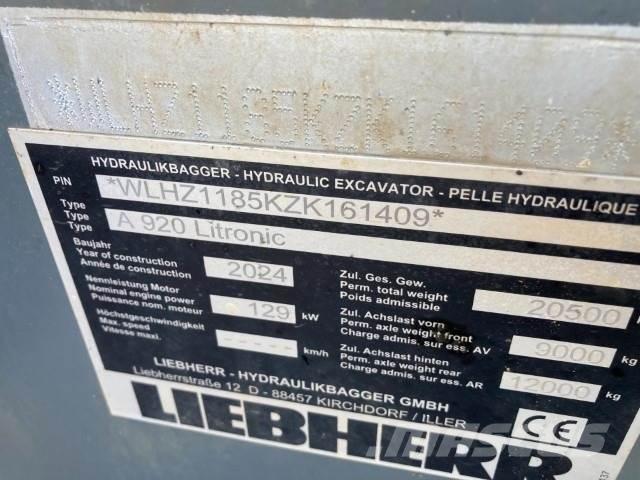 Liebherr A920 Excavatoare cu roti