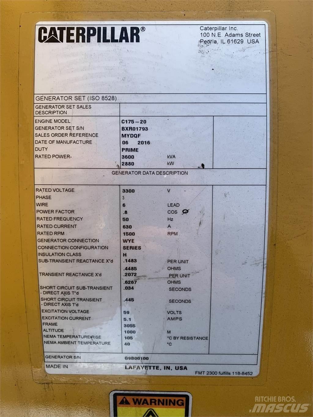 CAT SR5 Alte generatoare