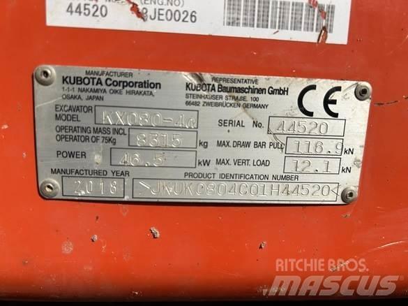 Kubota KX080 - 4 Utilaje construcții - Altele