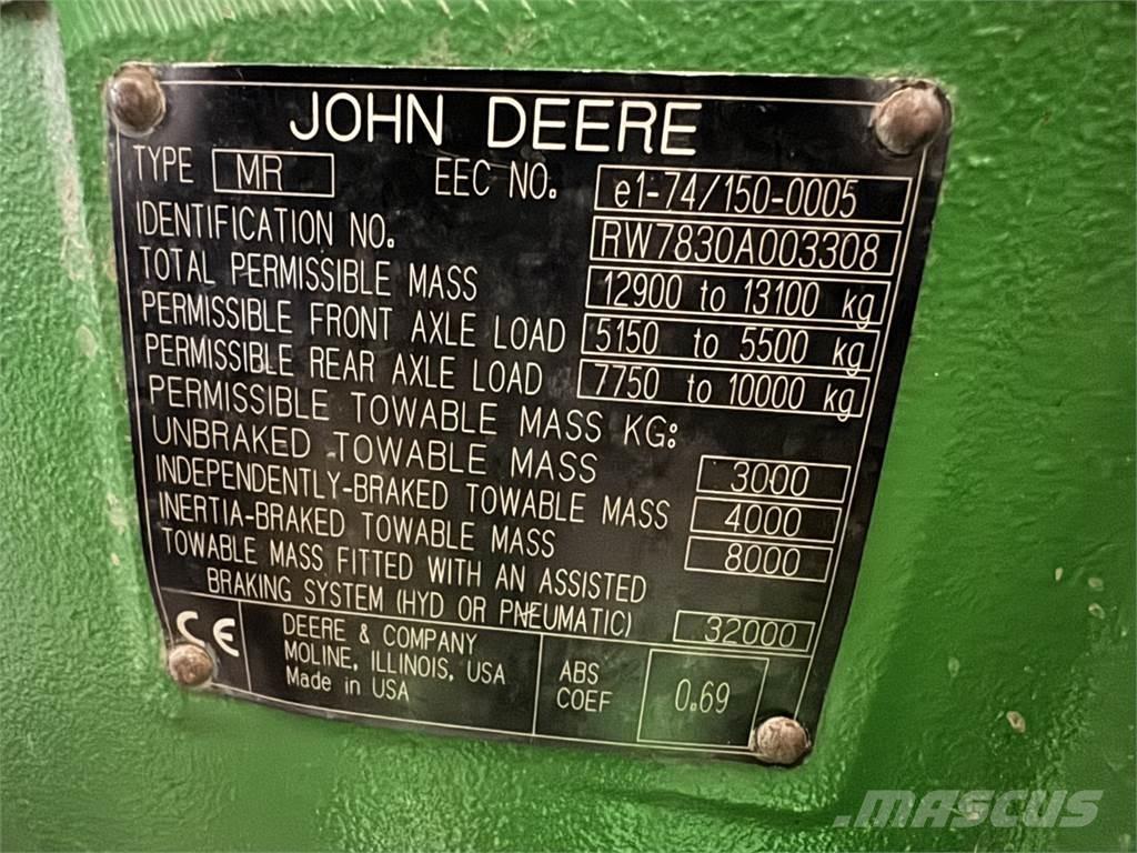 John Deere 7830 Tractoare