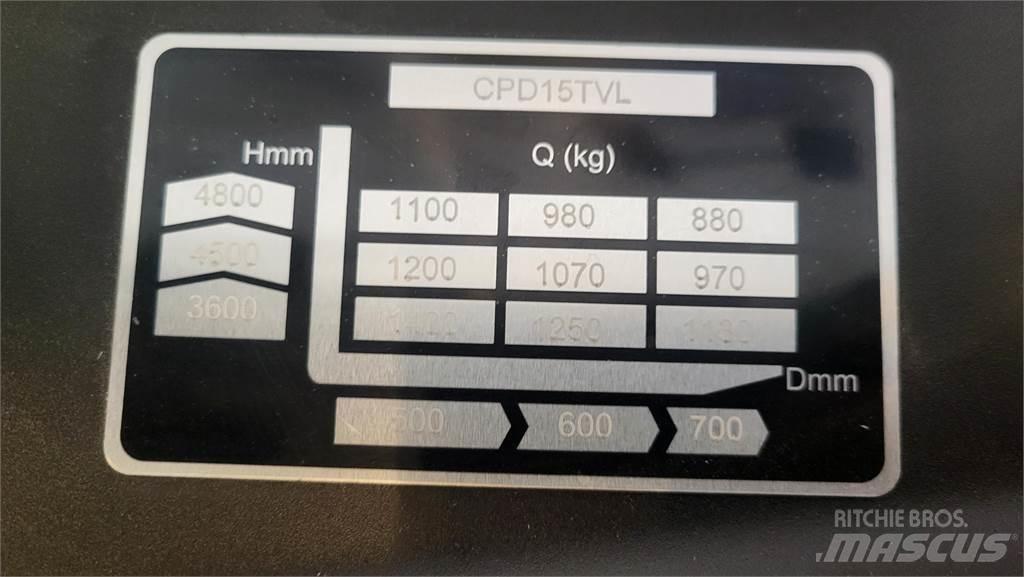  CPD15TVL T4800 Stivuitor electric
