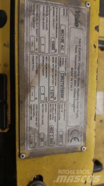 Yale MO10E Stivuitoare de micã inaltime pentu logistica