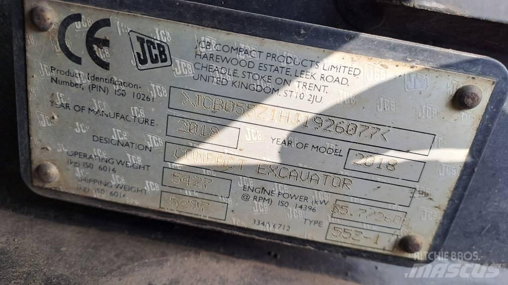 JCB 55Z-1 Mini excavatoare < 7t