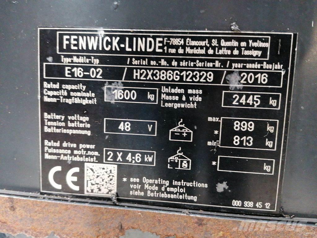 Linde E16-02 Stivuitor electric