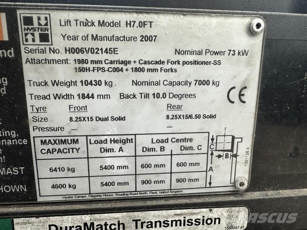 Hyster H7.0FT Stivuitor GPL