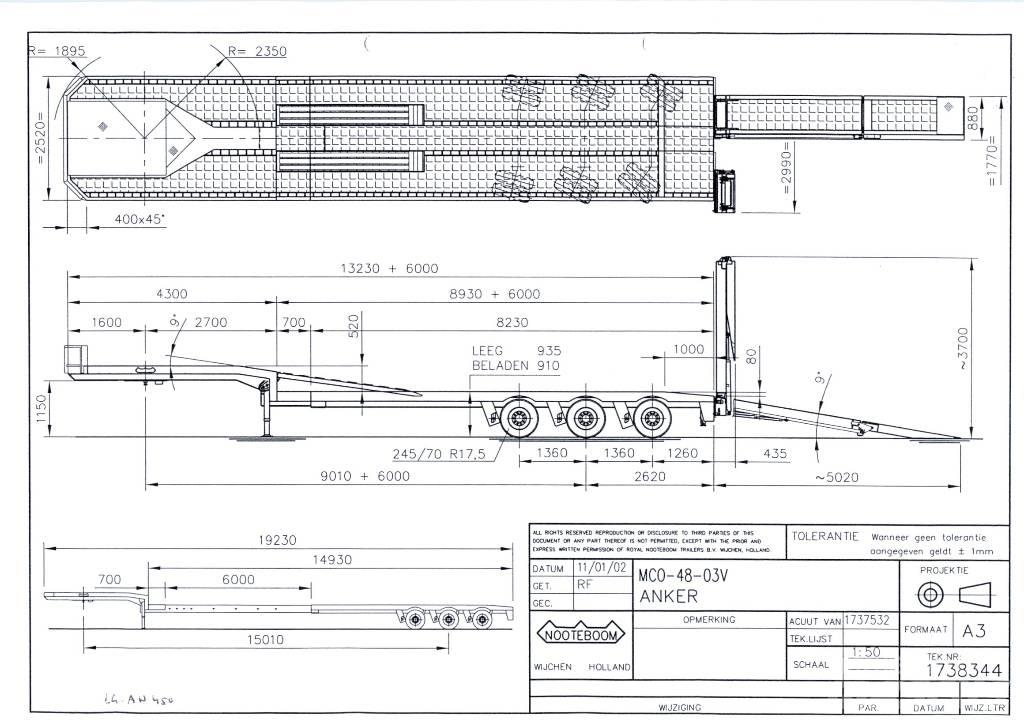 Nooteboom MCO-48-03V Semi-remorca agabaritica