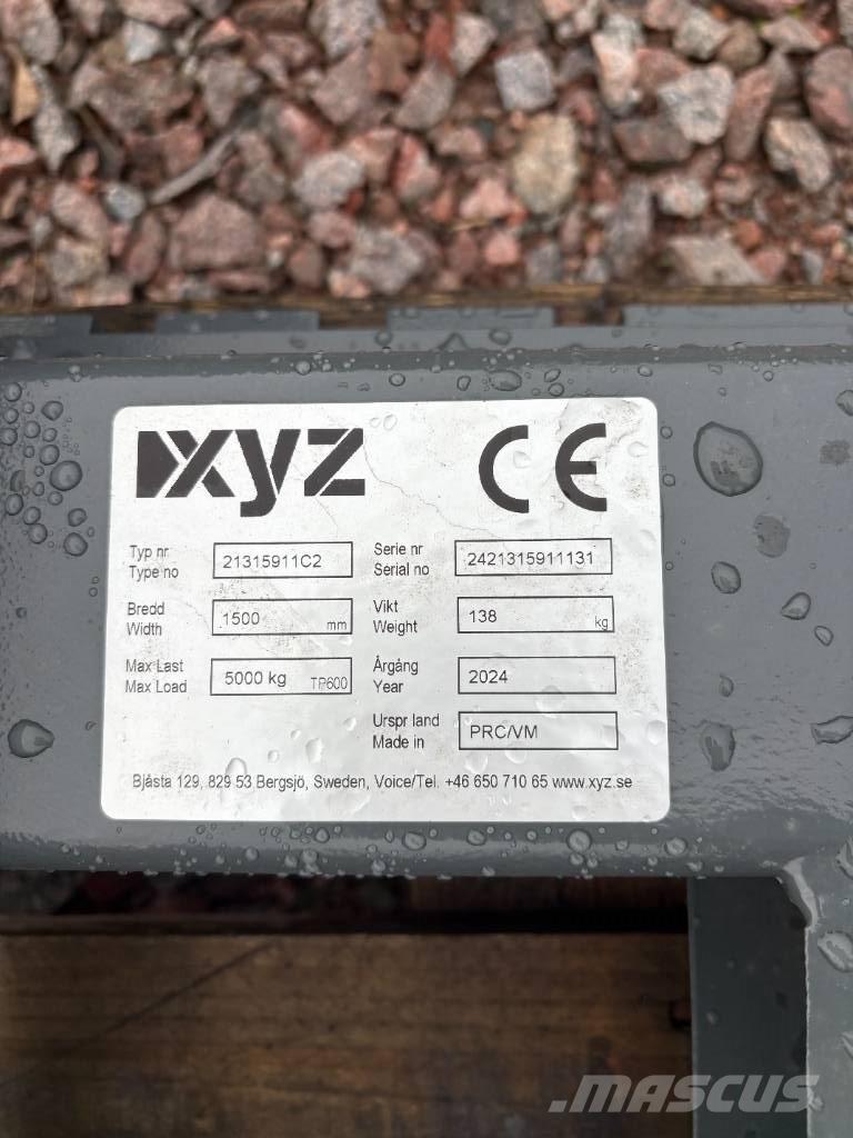 XYZ Gaffelställ BM Incarcator pe pneuri